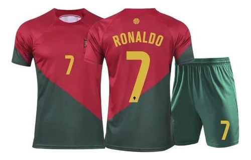 Playera De Portugal Nº 7 De Cristiano Ronaldo