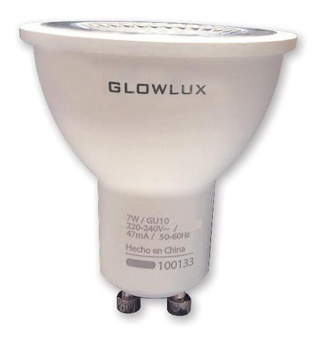 Lampara Dicro Led 7w 220v Gu10 Fría Glowlux - Elect. Avella.