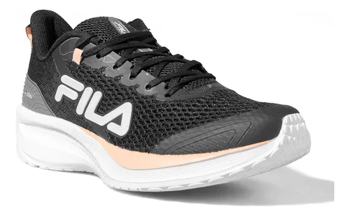 Zapatillas Fila Extra Negro Salmon Mujer Cuotas sin inter s