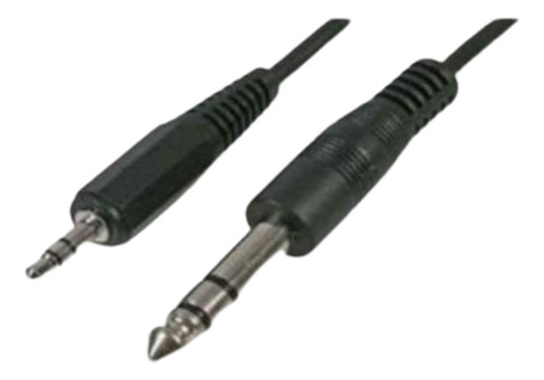 Cable Audio Stereo Plig 3.5 Mm A Plug 6.3 Mm 1.80 Mts Nuevos