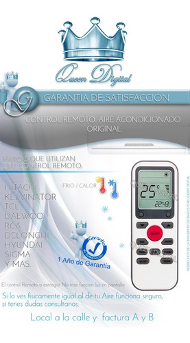 Control Remoto Aire Acondi Para Sigma Luft Kelvinator Candy