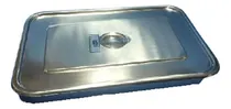 Comprar Bandeja De Acero Con Tapa Instrumental 45x30x8 Cm 