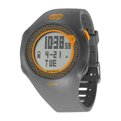 Relogio De Pulso Soleus Gps Turbo - Grafite/laranja