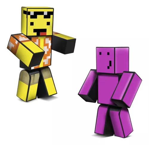 Kit 3 Bonecos Minecraft Problems Melzinha Mel 35 Cm - Algazarra - Boneco  Minecraft - Magazine Luiza