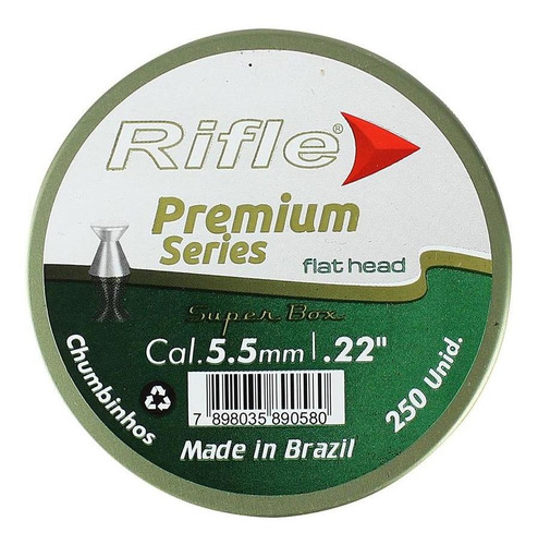 Chumbinho Rifle Flat Head 5.5mm 250un.