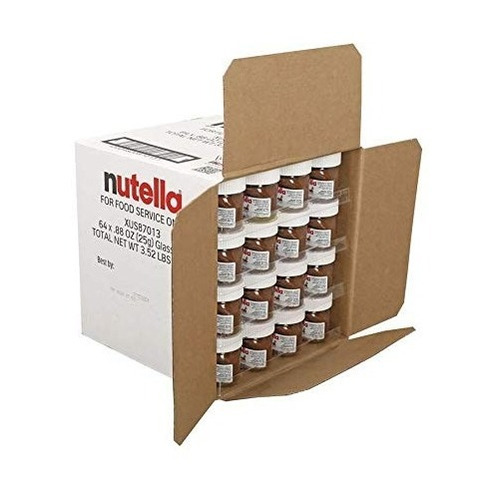 64-pack Nutella Mini Frasco Personal Lunch Vidrio 25g