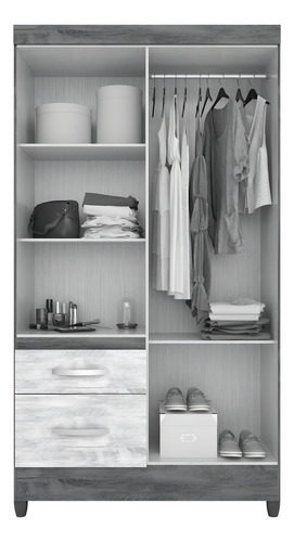 Guarda Roupa Solteiro 4 Portas 8524 Branco Flex Moval