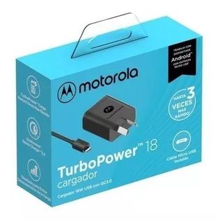Cargador Motorola Turbo Power X E4 E5 X4 G4 Plus G5s G6 Play