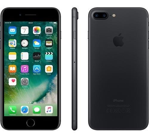 iPhone 7 Plus 128gb Preto Matte Tela 5.5 Ios 10 4g