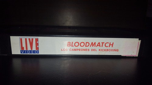 Bloodmatch  Michel Qissi Tong Po Kickboxing Vhs Sin Caja