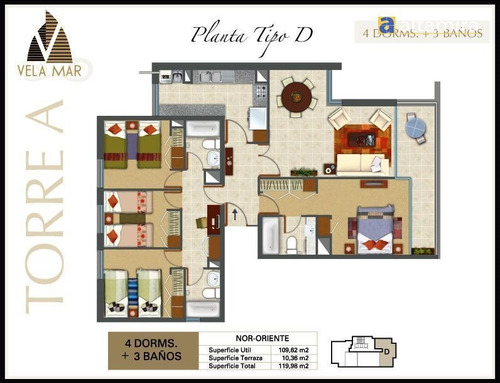 Departamento En Venta De 4 Dorm. En Iquique