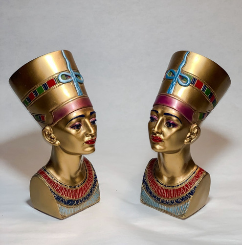 Nefertiti - 2 Figuras Decorativas - Marca Veronese