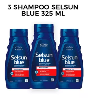 3 Shampoo Selsun Blue 325ml