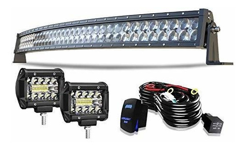 Turbo Sii - Barra De Luz Led De 20 Pulgadas, 126 W, Combo De