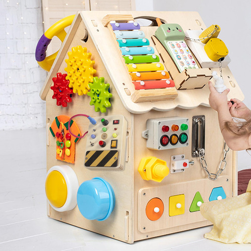 Montessori Toy Activity Board Toggle Switch Juguete Estilo B