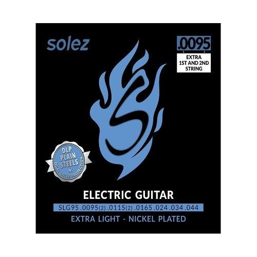 Imagem 1 de 4 de Encordoamento Híbrido Guitarra Solez 009,5 C/ 2 Cordas Extra