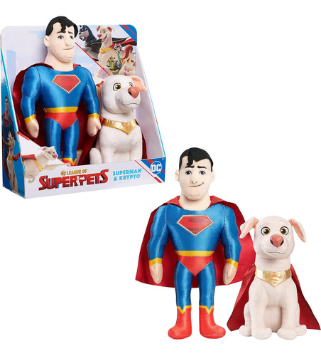 Just Play Dc Super Pets Superman And Krypto Superdog