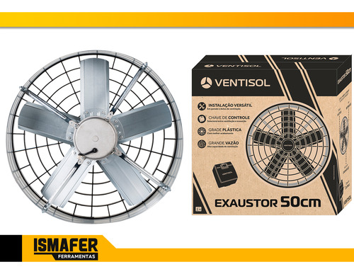 Exaustor Ind. 50cm Alta Rotação / Vazão - 5.000 M³h. Coifa