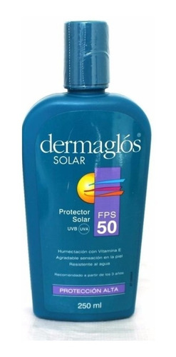 Dermaglós Protector Solar Fps 50 250 Ml. - Farmacias Paris