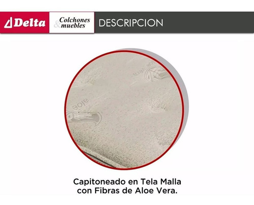 Imagen 5 de 8 de Sommier 1 Plaza Y Media D60 Colchon Med. Especial 110x200cm