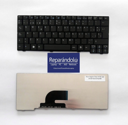 Imagen 1 de 1 de Teclado Laptop Acer Aspire One A150, Zg5, D150, Kav10, Kav60