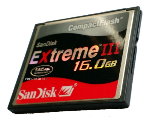 Frete Grátis! - Cf Cartão Compact Flash 16gb Extreme3