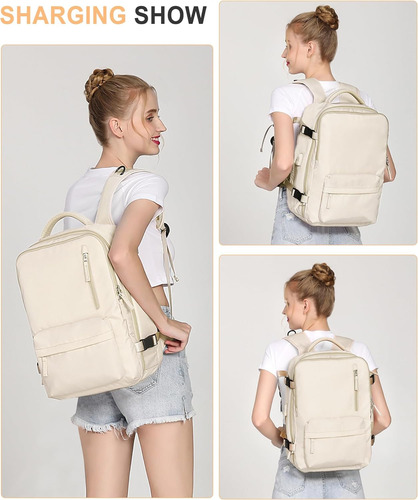 Mochila Grande De Viaje Para Mujer Impermeable C6-simple