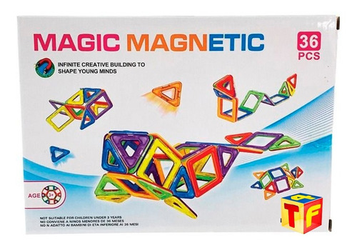 Magneticos 36 Piezas Bloques Plasticos Para Armar En Cadia