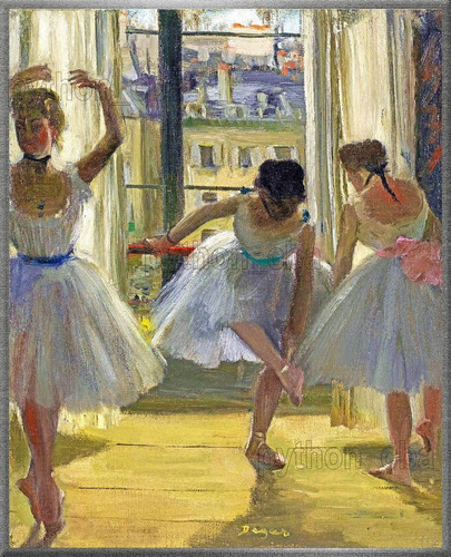 Cuadro Bailarines En Una Sala De Ejercicios - Degas Año 1873