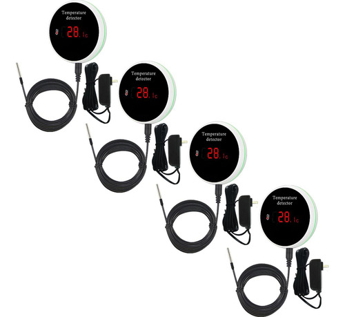 Sensor De Temperatura Por Bluetooth, Mxwtr-009, 4 Pzas, Lcd,
