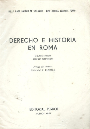 Derecho E Historia En Roma - Solimano - Dyf