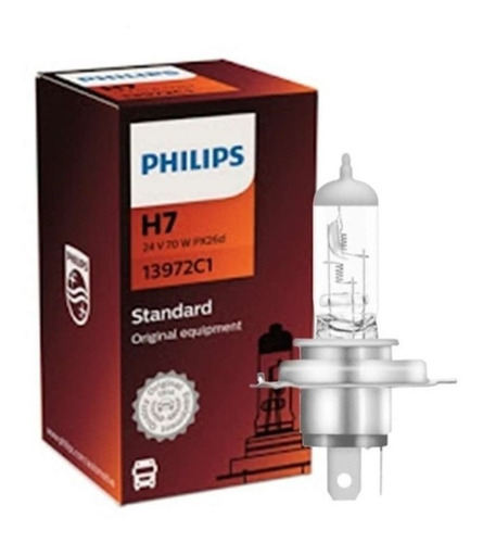 Kit 10 Lâmpadas Halógena H7 70w 24v Pxd26d Phillips