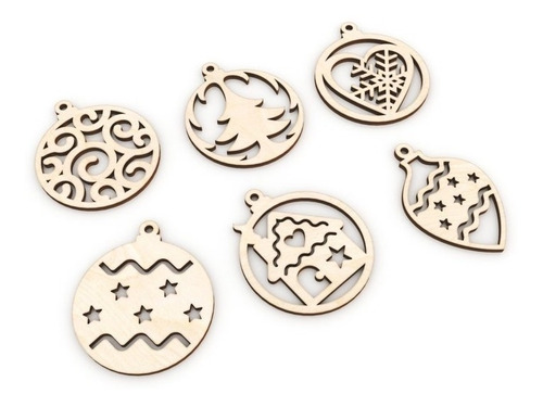 Kit 30 Pzs. Copos De Nieve Navideñas 10cm Para Pintar