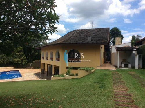 Chácara Com 4 Dormitórios À Venda, 1260 M² Por R$ 3.500.000 - Residencial Parque Rio Das Pedras - Campinas/sp - Ch0056