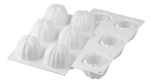 Molde De Silicona Tortaflex Bloom 120 Silikomart® Color Blanco