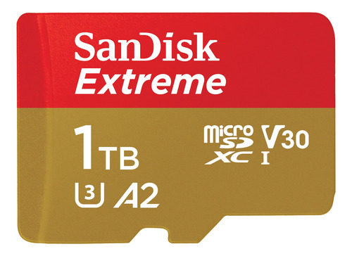 Imagen 1 de 2 de Tarjeta de memoria SanDisk SDSQXA1-1T00-AN6MA  Extreme con adaptador SD 1 TB