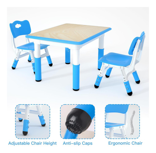 Mesa Para Niños Lullispace Y 2 Sillas, Mesa Y Silla Para De