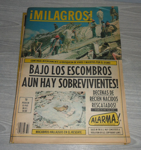 Revistas Alarma Justicia Terremoto Del 85