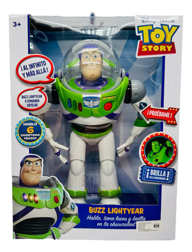 Toy Story 4 Buzz Lightyear Luz Y Sonido Y Fluorecente Disney