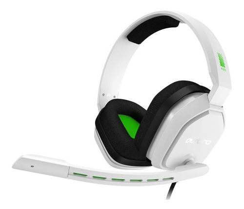 Imagen 3 de 5 de Audífono gamer Astro A10 blanco y verde