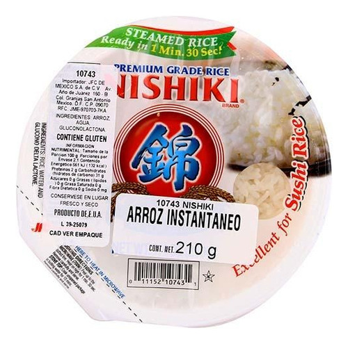 Nishiki · Arroz Instantaneo 210g