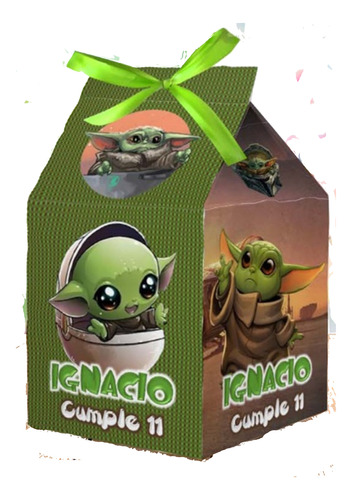 10 Cajitas Milk Box De Yoda Star Wars.