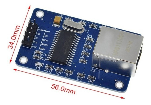 Módulo Ethernet Shield Enc28j60 Para Arduino