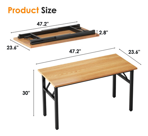 Escritorio Plegable Para Computadora Madera --- Cm