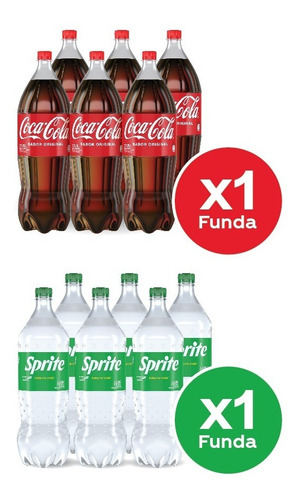 1 Pack Refresco Coca-cola Original & 1 Pack Sprite 2,25l