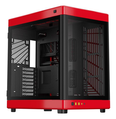 Gabinete Gamer Gamdias Neso P1 Full Tower Preto Com Vermelho Cor Branco Com Vermelho