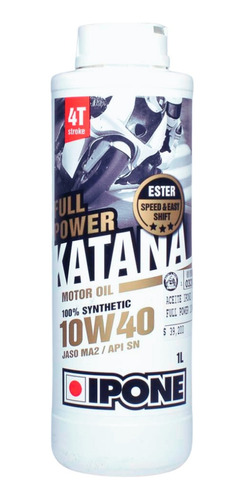 Ipone Full Power Katana 100%sintético 10w40 Puntolub