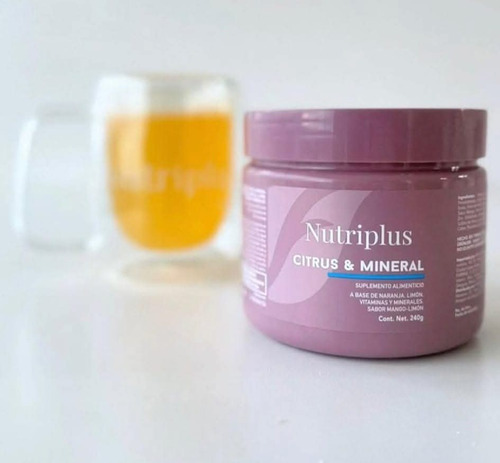 Citrus Y Mineral Suplemento Alimenticio Nutriplus Farmasi Sabor Naranja Y Limón