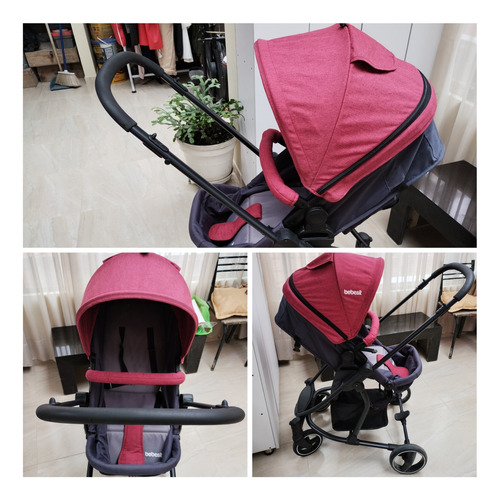 Coche Bebesit Travel System Color Rojo 