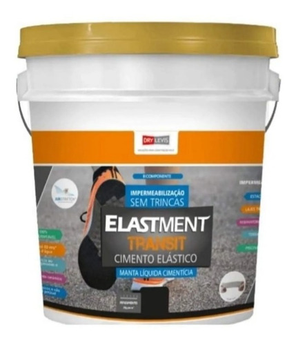 Manta Líquida Cimentícia Elastment Cimento Elástico 4kg 